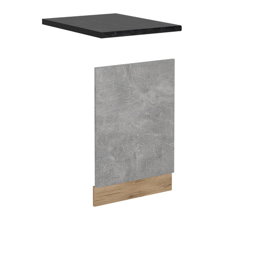 Vicco Pannello frontale per lavastoviglie Calcestruzzo 45 cm , PL Antracite