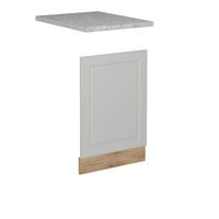 Vicco Pannello frontale per lavastoviglie Bianco casa di campagna 45 cm , PL Marmo