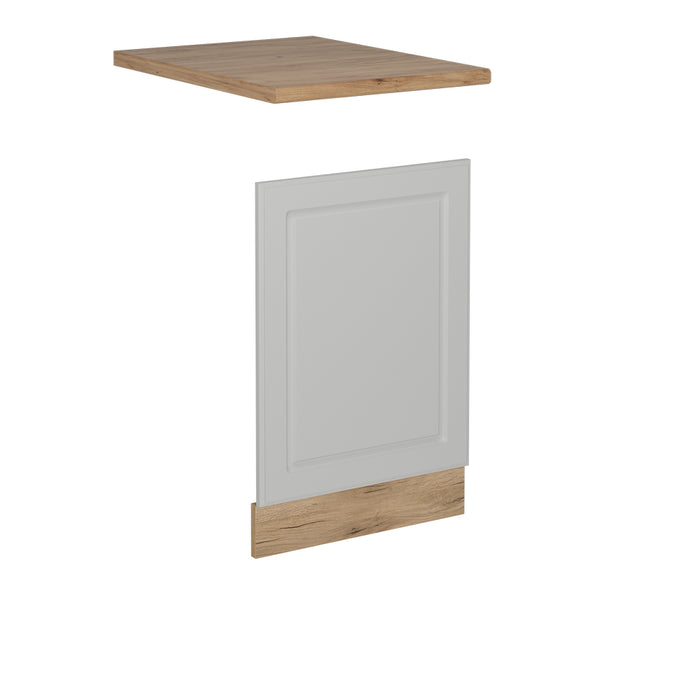 Vicco Pannello frontale per lavastoviglie Bianco casa di campagna 45 cm , PL Rovere