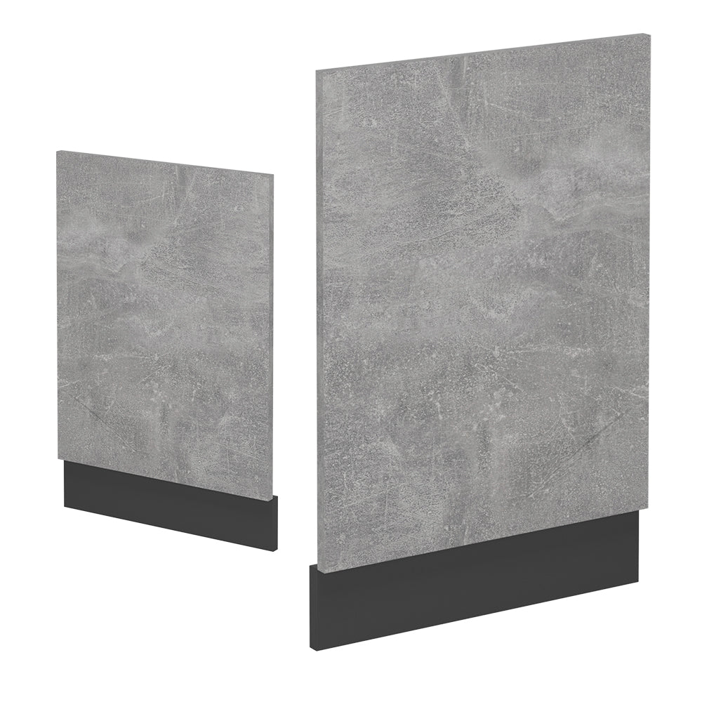 Vicco Pannello frontale per lavastoviglie Calcestruzzo 45 cm , PL Rovere