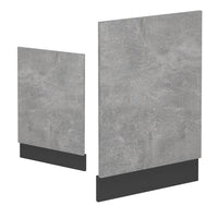 Vicco Pannello frontale per lavastoviglie Calcestruzzo 45 cm , PL Rovere