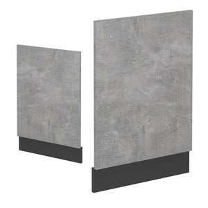 Vicco Pannello frontale per lavastoviglie Calcestruzzo 45 cm , PL Rovere