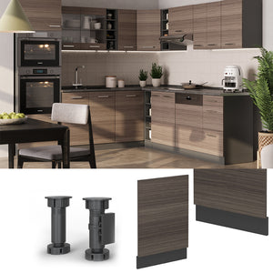 Vicco Pannello frontale per lavastoviglie Grigio nobile 45 cm , PL Marmo