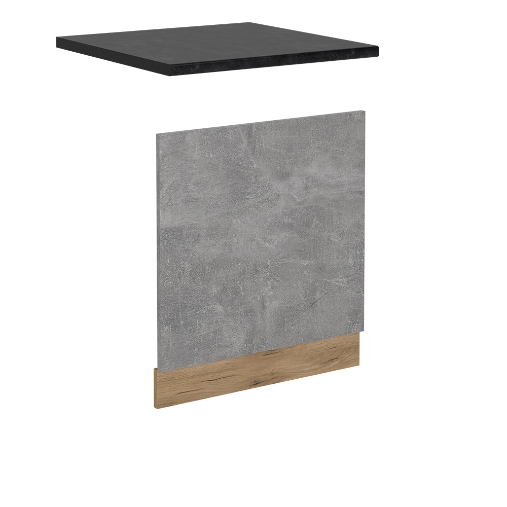 Vicco Pannello frontale per lavastoviglie Calcestruzzo 60 cm , PL Antracite