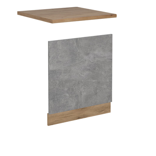 Vicco Pannello frontale per lavastoviglie Calcestruzzo 60 cm , PL Rovere