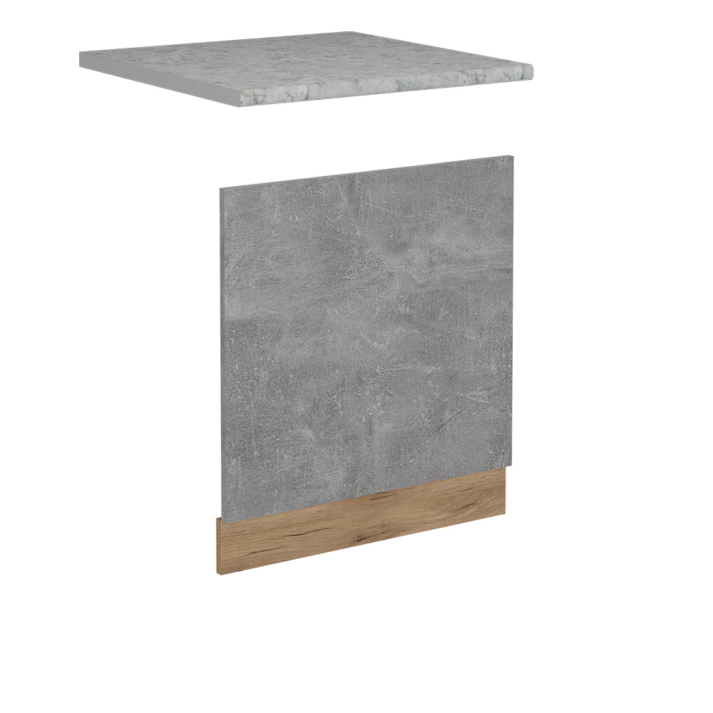 Vicco Pannello frontale per lavastoviglie Calcestruzzo 60 cm , PL Marmo