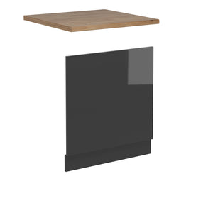 Vicco Pannello frontale per lavastoviglie Antracite lucido 60 cm , PL Rovere