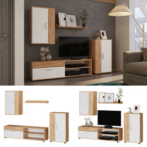 Vicco Parete attrezzata GKO/Bianco Set di 4 pezzi