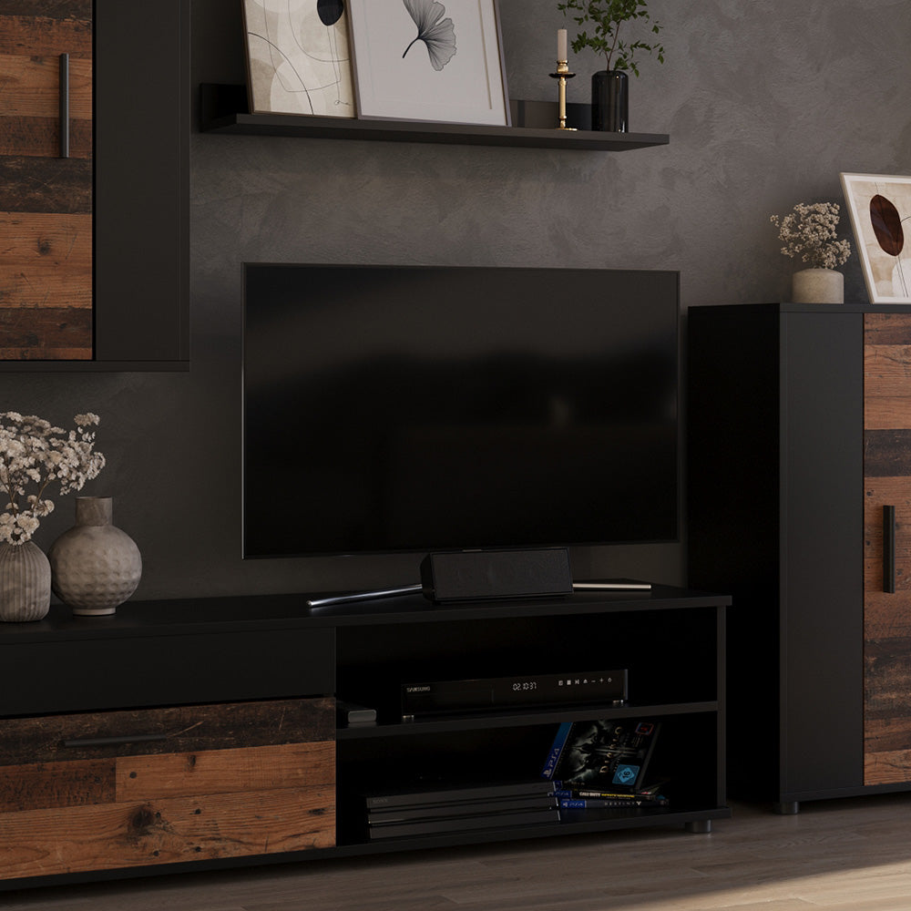 Vicco Parete attrezzata Marrone/antracite Set di 4 pezzi