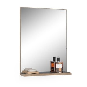 Vicco Specchio per il bagno Antracite/quercia vichinga 60 x 80 cm