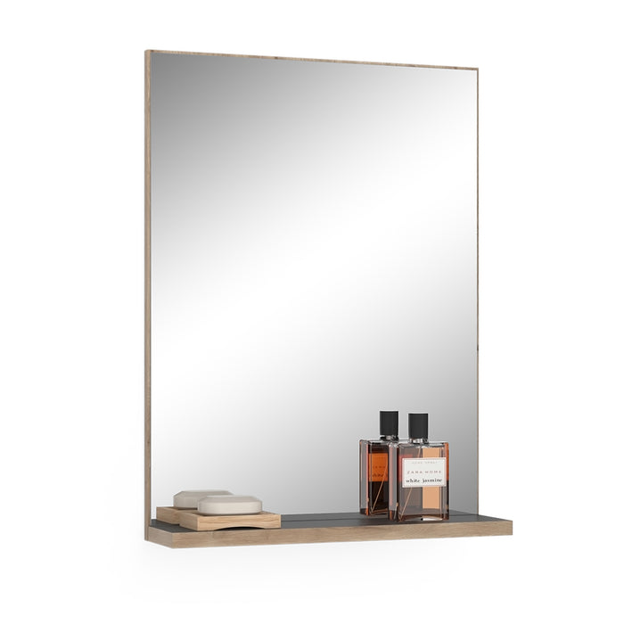 Vicco Specchio per il bagno Antracite/quercia vichinga 60 x 80 cm