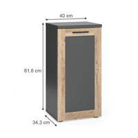 Vicco Armadio midi Antracite/quercia vichinga 40 x 81.6 cm