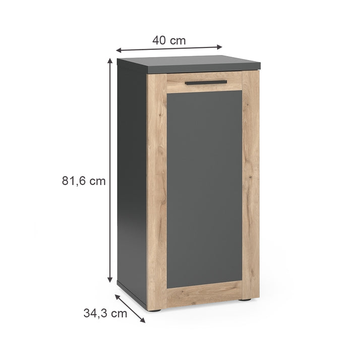 Vicco Armadio midi Antracite/quercia vichinga 40 x 81.6 cm