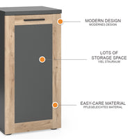 Vicco Armadio midi Antracite/quercia vichinga 40 x 81.6 cm