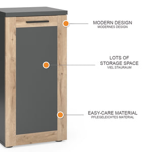 Vicco Armadio midi Antracite/quercia vichinga 40 x 81.6 cm