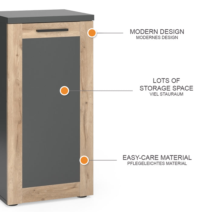 Vicco Armadio midi Antracite/quercia vichinga 40 x 81.6 cm