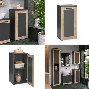 Vicco Armadio midi Antracite/quercia vichinga 40 x 81.6 cm