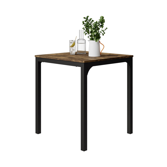 Vicco Tavolo da pranzo Nero/quercia rustico 70 x 70 cm