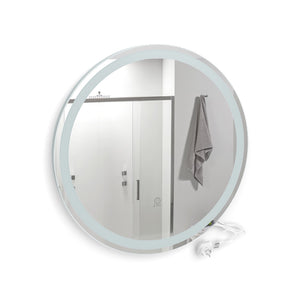 Vicco Specchio bagno Bianco 70 cm con interruttore a sfioramento