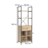 Vicco Armadio Legno 60 x 180 cm con cassetto