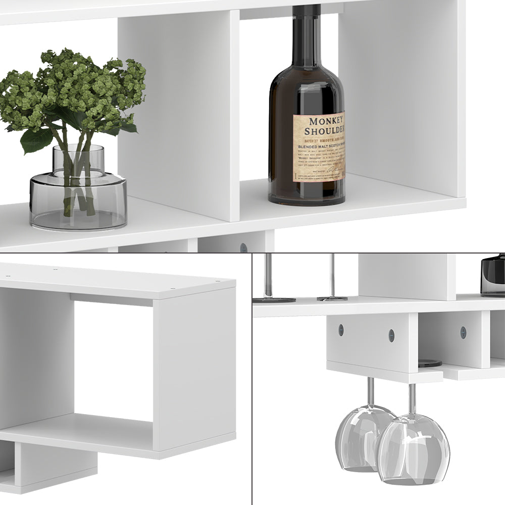 Vicco Portabicchieri da vino Bianco con portabicchieri