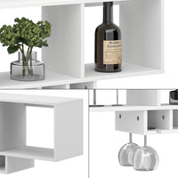 Vicco Portabicchieri da vino Bianco con portabicchieri