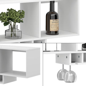 Vicco Portabicchieri da vino Bianco con portabicchieri