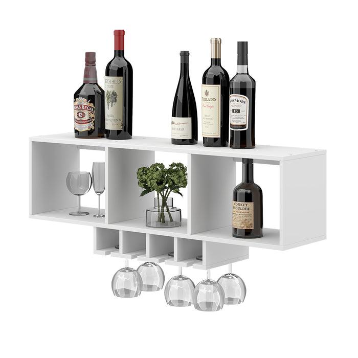 Vicco Portabicchieri da vino Bianco con portabicchieri