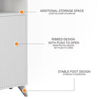 Vicco Armadio per il bagno Bianco 38 x 180 cm con 2 porte