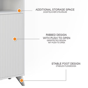 Vicco Armadio per il bagno Bianco 38 x 180 cm con 2 porte