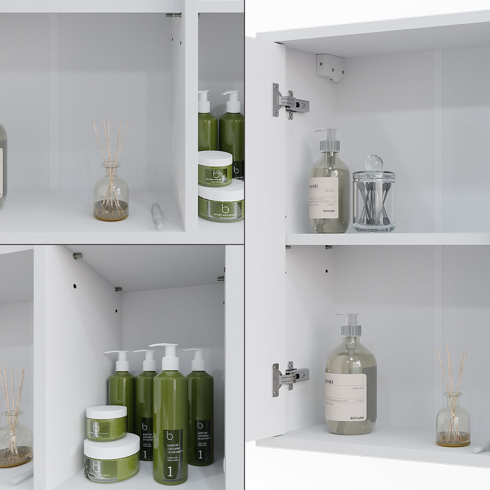 Vicco Mobile a specchio per il bagno Bianco 60 x 60 cm