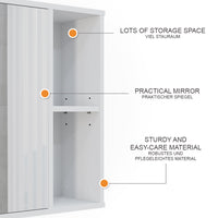 Vicco Mobile a specchio per il bagno Bianco 60 x 60 cm