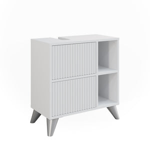 Vicco Mobile sottolavabo per bagno Bianco 60 x 62 cm con 2 cassetti