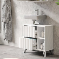 Vicco Mobile sottolavabo per bagno Bianco 60 x 62 cm con 2 cassetti