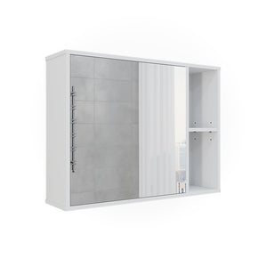 Vicco Mobile a specchio per il bagno Bianco 80 x 60 cm