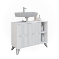 Vicco Mobile sottolavabo per bagno Bianco 80 x 62 cm con 2 cassetti