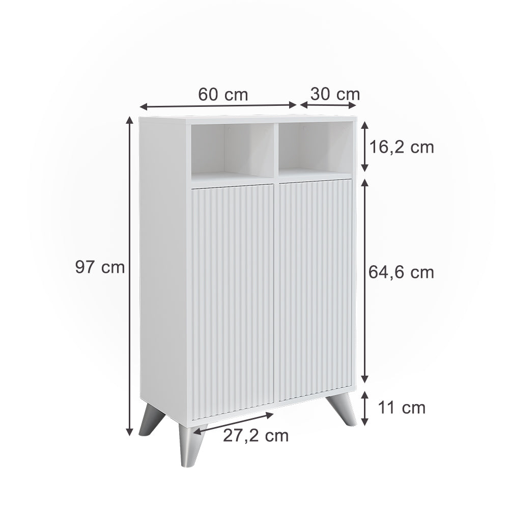 Vicco  Bianco 60 x 97 cm con 2 porte