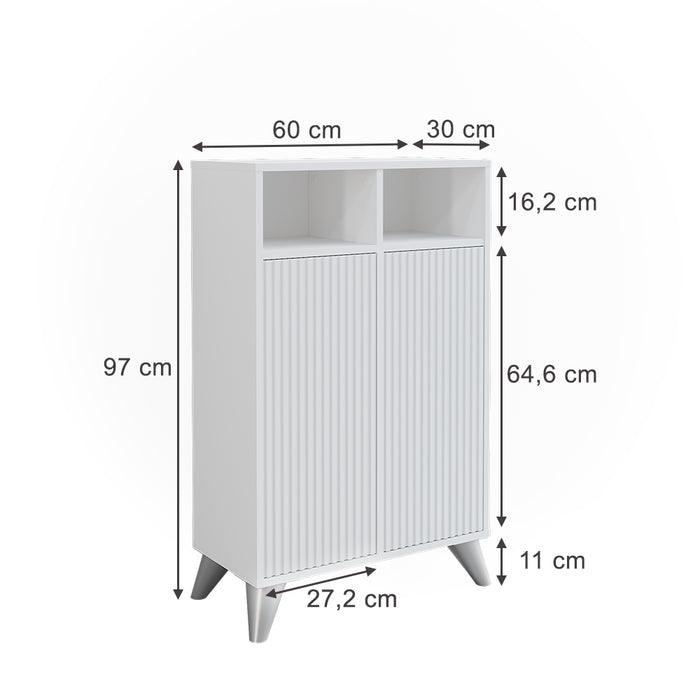 Vicco  Bianco 60 x 97 cm con 2 porte