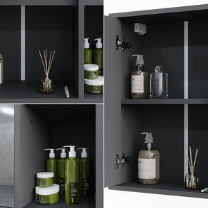 Vicco Mobile a specchio per il bagno Antracite 60 x 60 cm