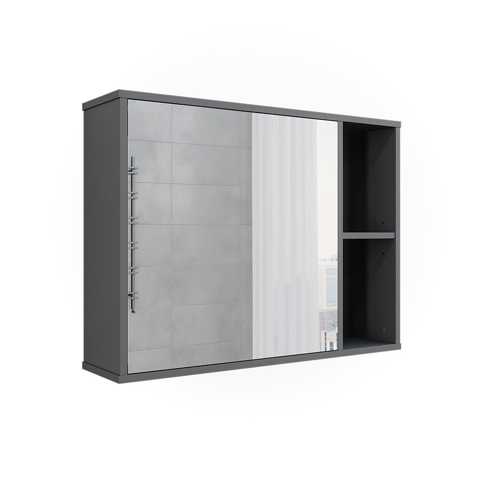Vicco Mobile a specchio per il bagno Antracite 80 x 60 cm
