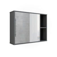 Vicco Mobile a specchio per il bagno Antracite 80 x 60 cm