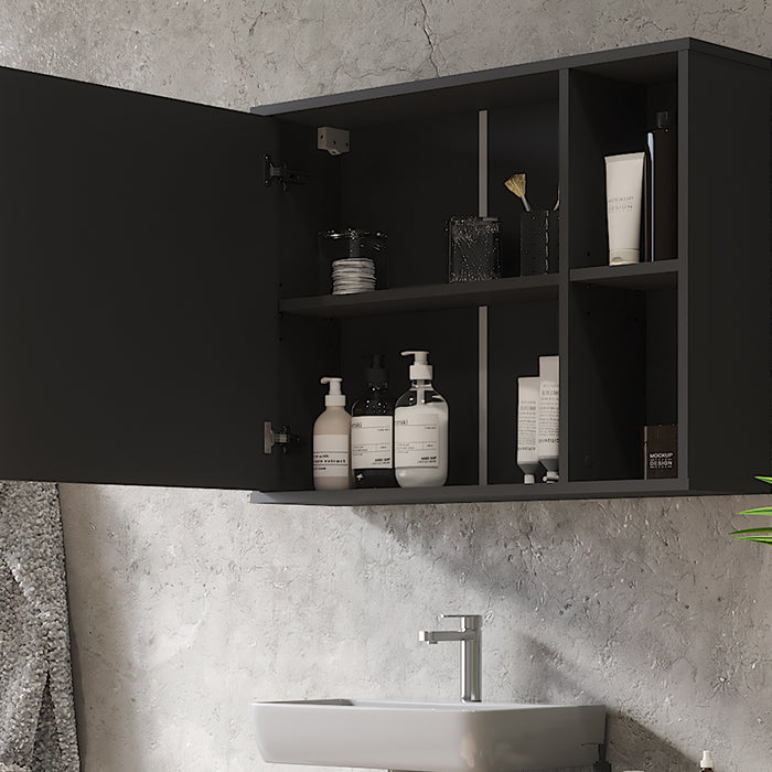 Vicco Mobile a specchio per il bagno Antracite 80 x 60 cm