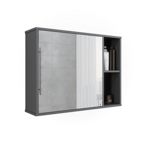 Vicco Mobile a specchio per il bagno Antracite 80 x 60 cm