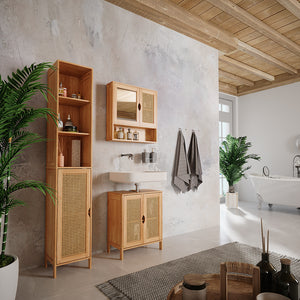 Vicco Mobiletto da bagno Bambù 30 x 170 cm