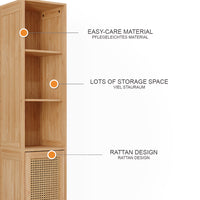 Vicco Mobiletto da bagno Bambù 30 x 170 cm