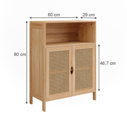 Vicco mobiletto bagno Bambù 60 x 80 cm