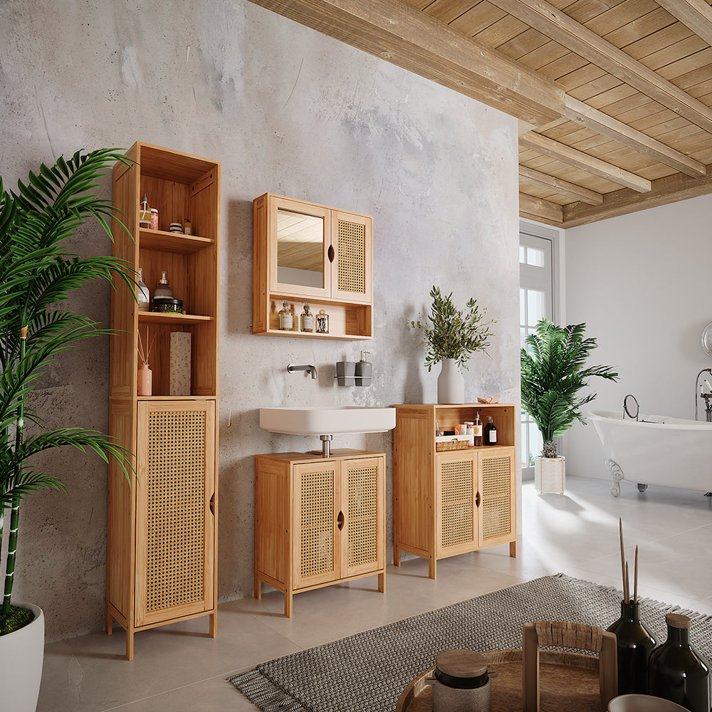 Vicco mobiletto bagno Bambù 60 x 80 cm