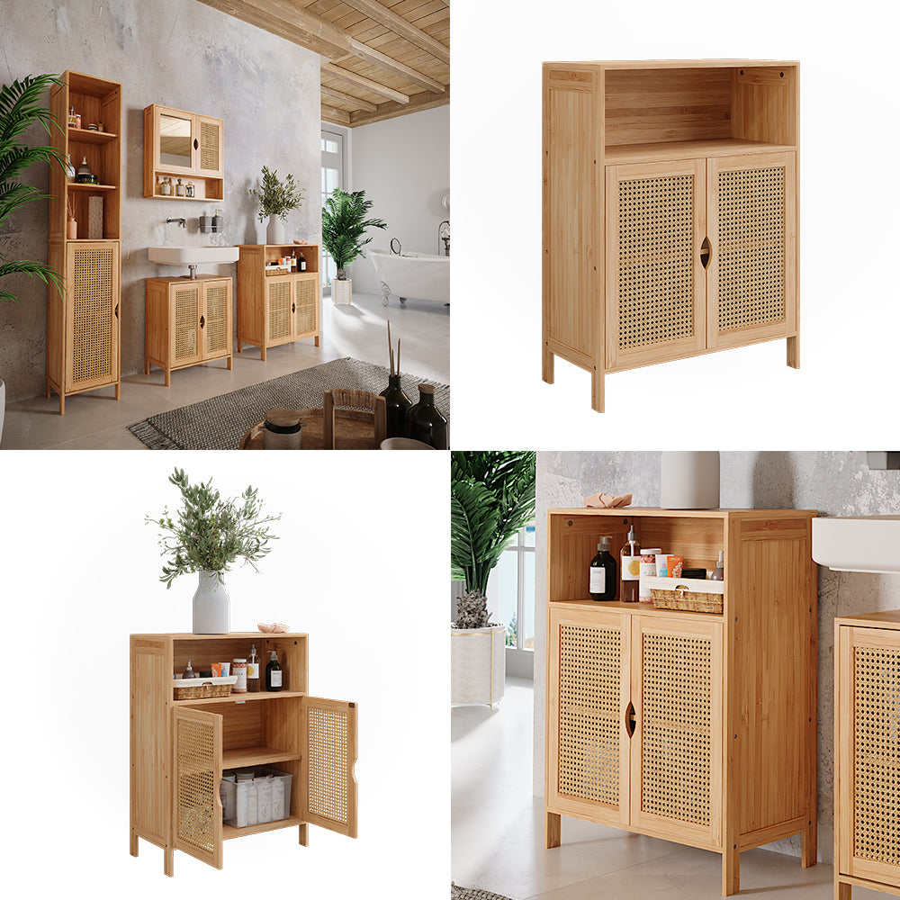 Vicco mobiletto bagno Bambù 60 x 80 cm