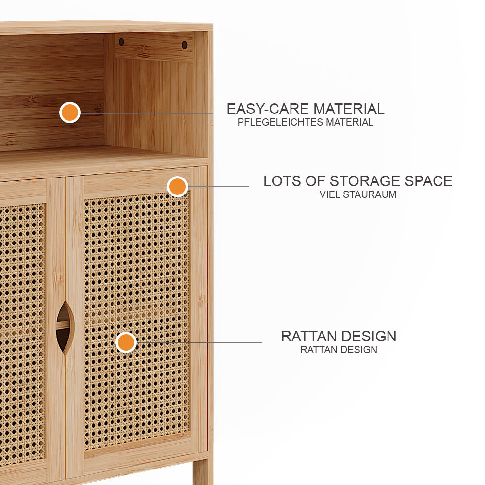 Vicco mobiletto bagno Bambù 60 x 80 cm