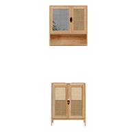 Vicco Set di mobili da bagno Bambù 2 parti